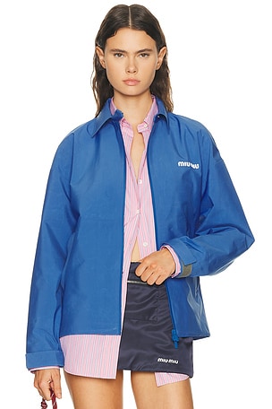 Miu Miu Tela Tecnica Jacket in Blue