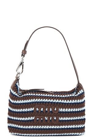 Miu Miu Cotone Contenitori Riga Bag in Blue,Brown