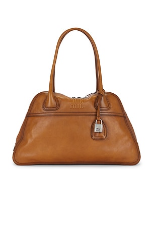 Miu Miu Vitello Antic Bag in Brown