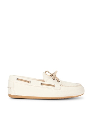 Miu Miu Moccasin in Ivory