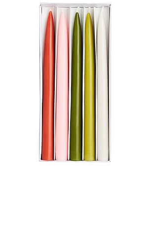 Maison Balzac The Garden Set Of 5 Chandelles in Multi