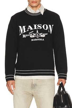 MM6 Maison Margiela Crewneck in Black