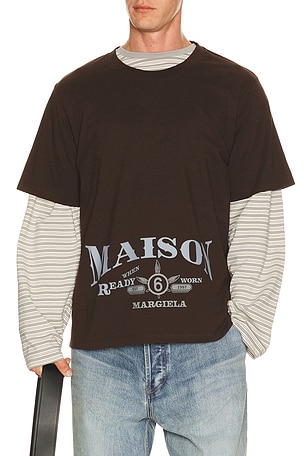 MM6 Maison Margiela Tee Shirt in Brown