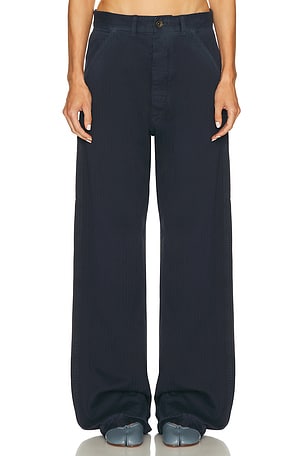 Maison Margiela Wide Leg Pant in Navy