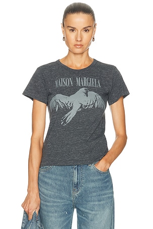 Maison Margiela Bird Fitted T-Shirt in Grey
