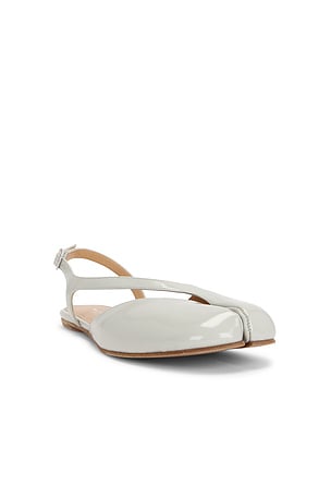 Maison Margiela Tabi Slingback Flat in Sage