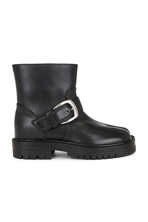 Maison Margiela Tabi County Buckle Ankle Boot in Black