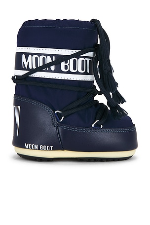 MOON BOOT Icon Mini Nylon Boot in Navy