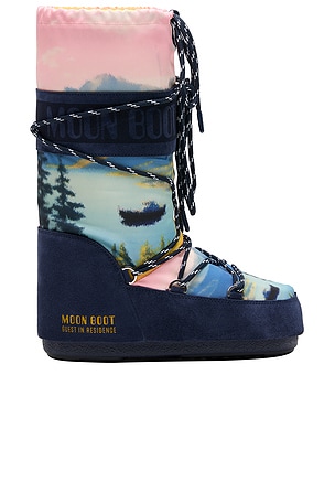 MOON BOOT X Guest in Residence Icon High Postcard Boot in Blue
