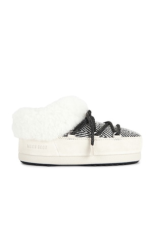 MOON BOOT X Guest in Residence EVX Chalet Mule Fur Boot in White