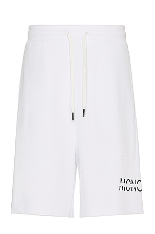 Moncler Sweat Shorts in White