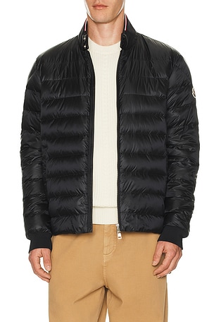 Moncler Rigel Biker Jacket in Black
