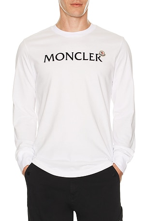 Moncler Long Sleeve T-Shirt in White