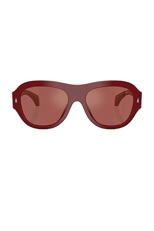 Moncler Elevane Sunglasses in Red