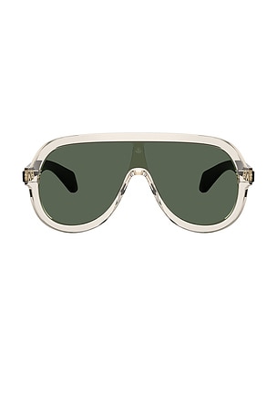 Moncler Sunsette Aviator Sunglasses in Neautral