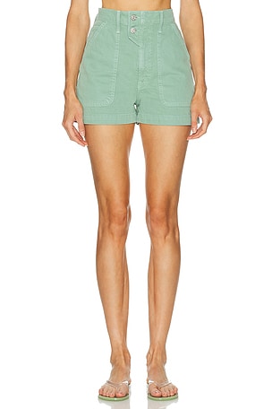 MOTHER The Detour Short in Green
