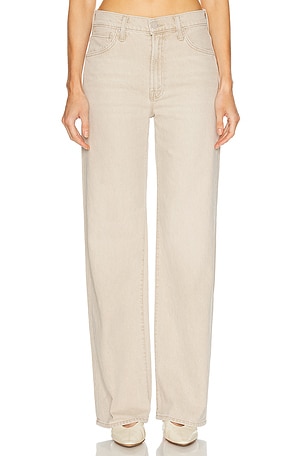 MOTHER The Dodger Sneak Jeans in Twice As Nice in Beige