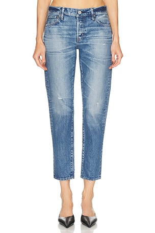 Moussy Vintage Wrentham Tapered Jeans in Navy