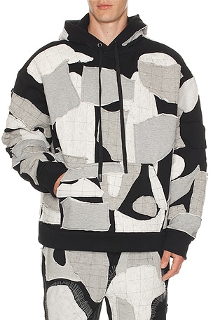 Who Decides War by Ev Bravado Atom Hooded Pullover in Grey