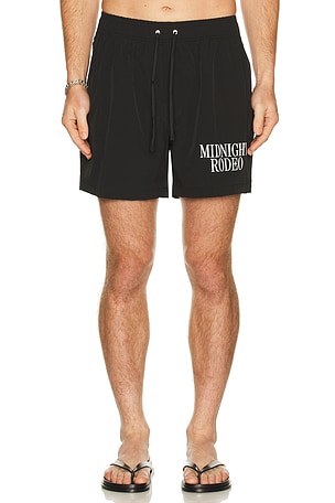 Midnight Rodeo Mr Swim Short in Black