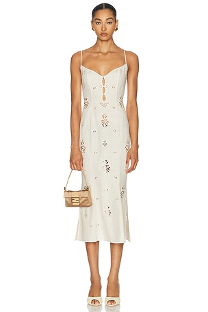 Mirror Palais Regina Dress in Cream