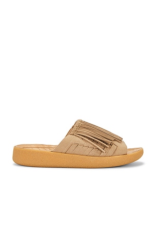 Malibu Sandals Thunderbird Thatched Sandal in Brown