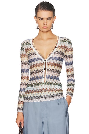 Missoni V-Neck Sweater in Multi