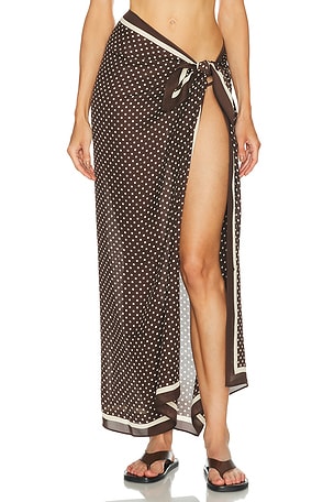 Matteau Silk Sarong in Chocolate