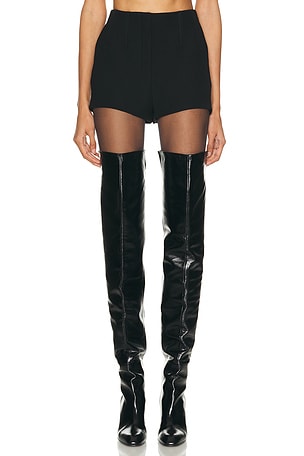 Mugler High Waisted Short in Black