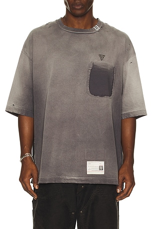 Maison MIHARA YASUHIRO Sun Faded Tee in Black