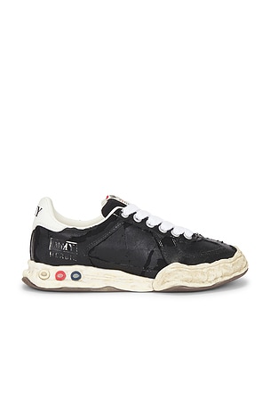 Maison MIHARA YASUHIRO Herbieoriginal Sole Torn Film Attached Canvas Low Top Sneaker in Black
