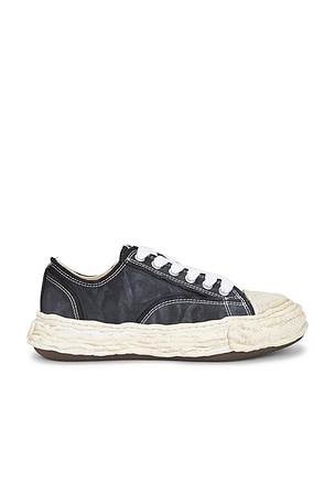 Maison MIHARA YASUHIRO Peterson 23Original Sole Embroidery Vintage Effect Canvas Low Top Sneaker in Black