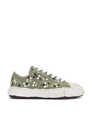 Maison MIHARA YASUHIRO Peterson23 Original Sole Embellished Canvas Low -Top Sneaker in Green