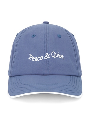 Museum of Peace and Quiet Wordmark Nylon Hat in Blue