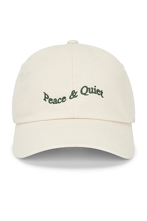 Museum of Peace and Quiet Wordmark Tye Dye Dad Hat in White