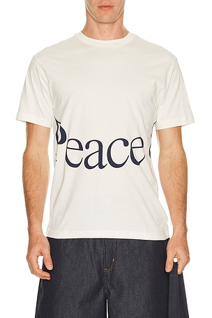 Museum of Peace and Quiet Jumbo Wordmark T-Shirt in White