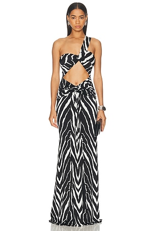 The New Arrivals by Ilkyaz Ozel Keira Dress in Black,White