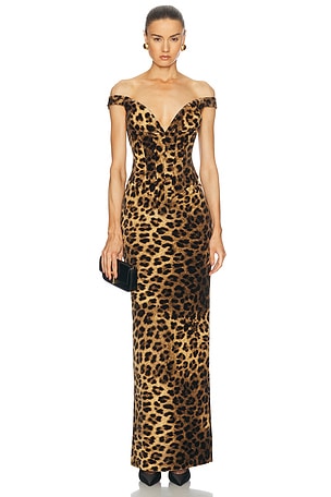 The New Arrivals by Ilkyaz Ozel Shakti Dress in Brown