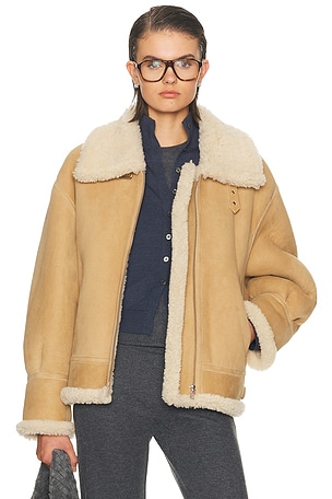 NOUR HAMMOUR Portia Jacket in Brown