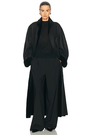 NOUR HAMMOUR Dorian Coat in Black