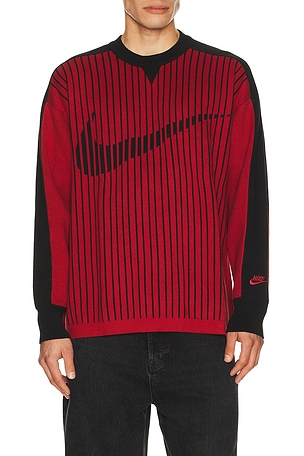Nike Jersey Sweater in Red
