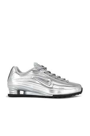 Nike Shox Z Sneaker in Metallic Silver, grey