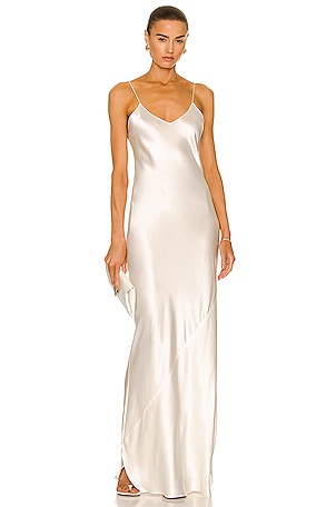 NILI LOTAN Cami Gown in Ivory