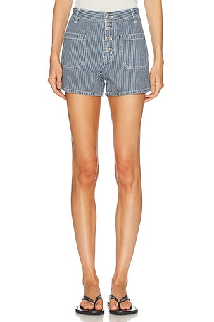 NILI LOTAN Harley Striped Short in Blue