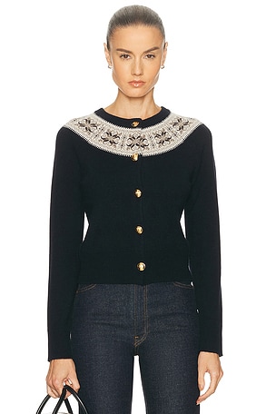 NILI LOTAN Josefa Cardigan in Navy