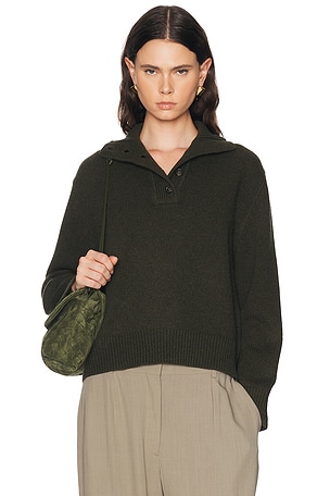 NILI LOTAN Renata Sweater in Dark Green