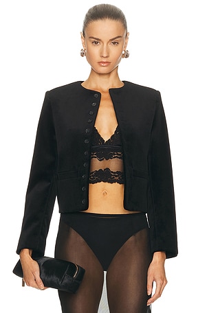 NILI LOTAN Patti Short Jacket in Black