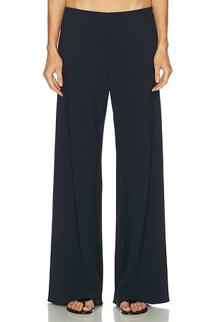 NILI LOTAN Marlow Wide Leg Pant in Navy