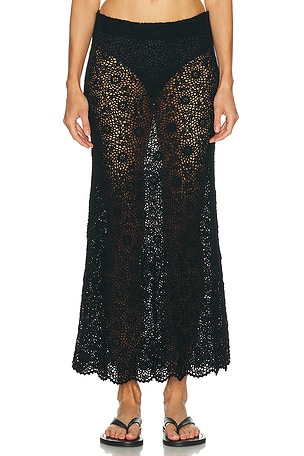 NILI LOTAN Nika Knit Skirt in Black