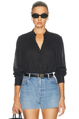 NILI LOTAN Clarys Top in Black